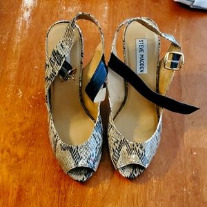 Steve Madden Snake Skin Heels